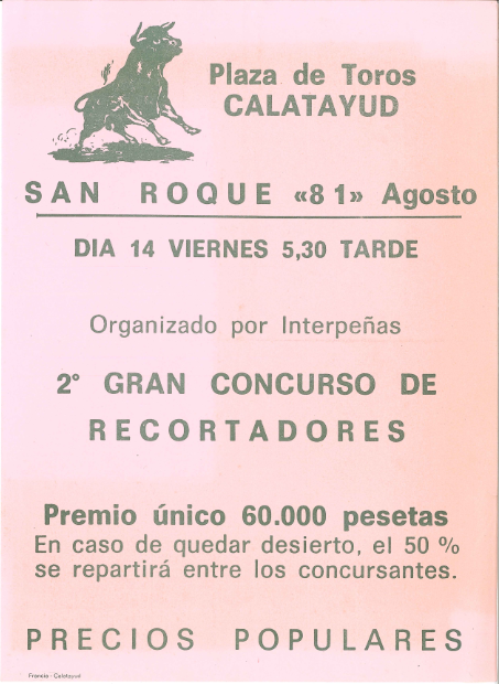 Cartel Concurso de Recortadores 1981